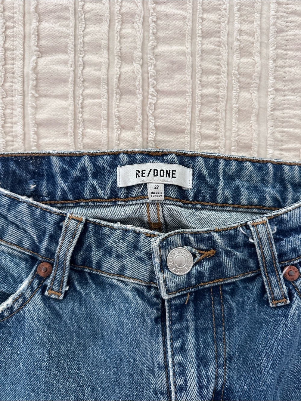 RE/DONE 70s Low Rise Straight Jeans | Size 27